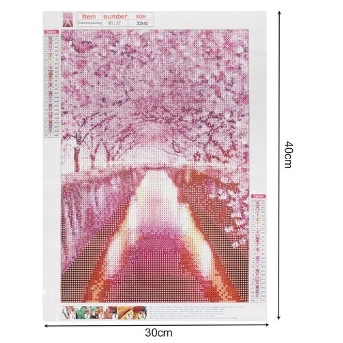 Romantic cherry blossom motif in 30 × 40 cm format