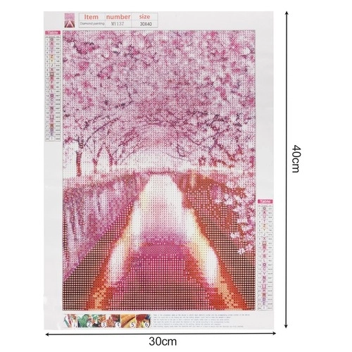 Set voor diamantschilderen - bloeiende bomen