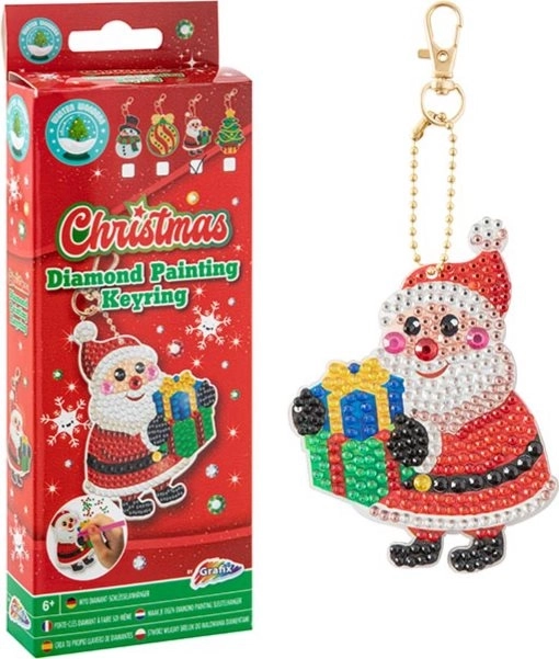 Diamant schilderij Santa hanger