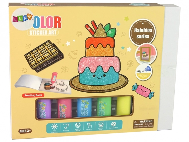 Glass Painting Set Sweets DIY 8 Colors Glitter