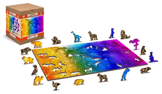 Houten puzzel Vogels paradijs 2-in-1