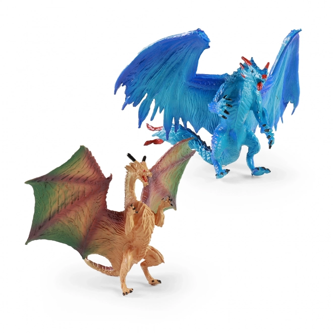Set van twee plastic draken 12 cm