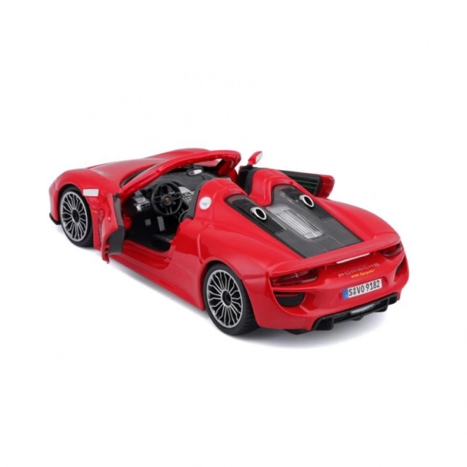 Modèle Bburago Porsche 918 Spyder rouge 1:24