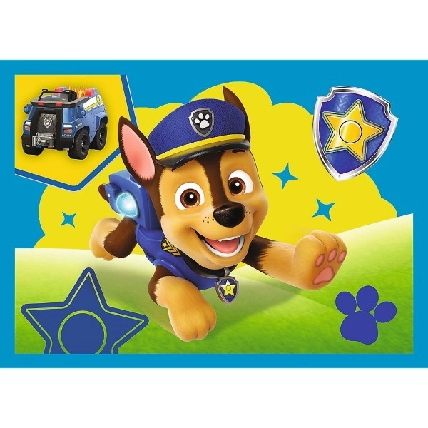 Puzzel 4in1 Rennende Honden Puppy Patrouille (Paw Patrol)