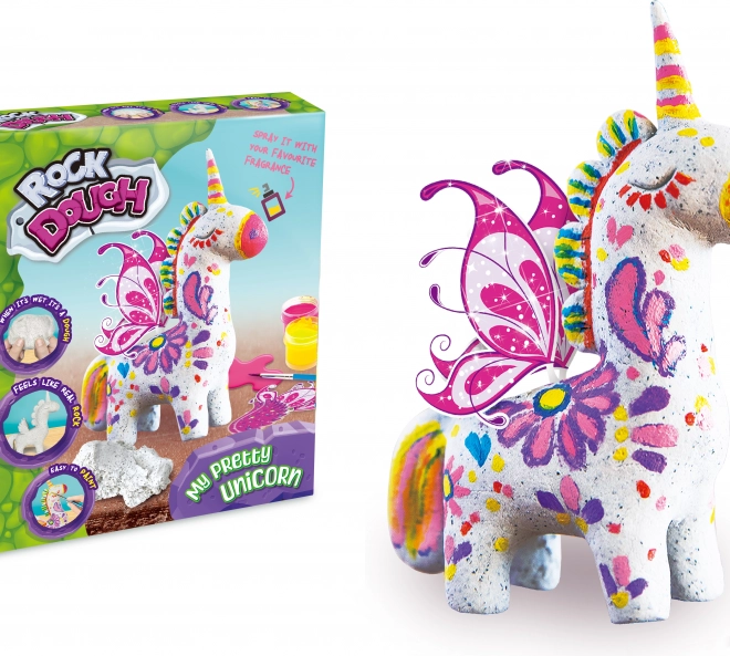 Paulinda kit créatif Licorne en pâte pierreuse