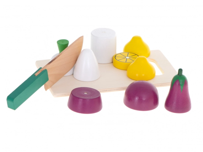 Houten magnetische groenten om te snijden