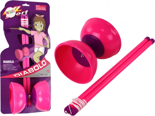 Pink Diabolo Juggling Toy