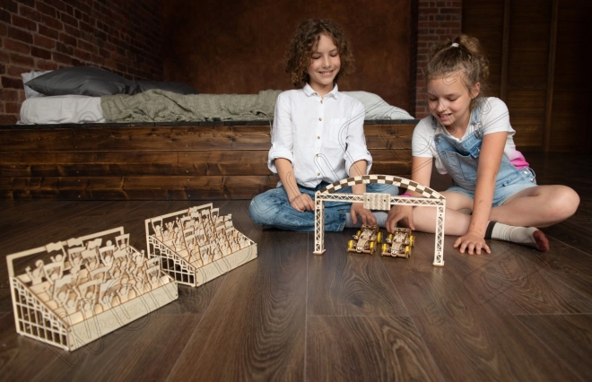 WOODEN CITY 3D puzzel Raceauto Bolid 108 onderdelen