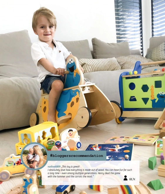Cube d’activités motrices en bois pour enfants