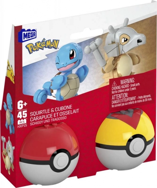 Mega Pokemon Building Set – Squirtle and Cubone
