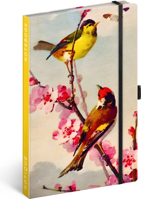 NOTIQUE Notitieblok Vogels – Sakura van Kateřina Winterová