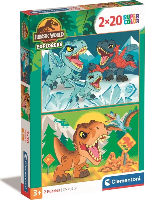 Puzzle 2x20 pièces Jurassic World