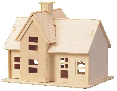 Holz 3D Puzzle Bagger