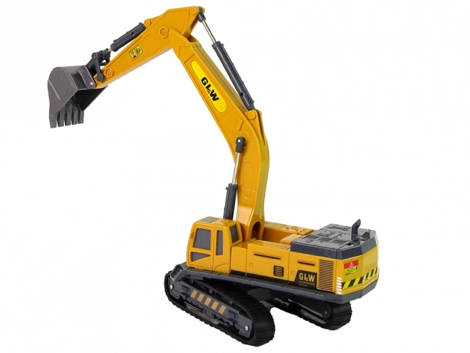 Yellow Construction Excavator 1:55 Scale