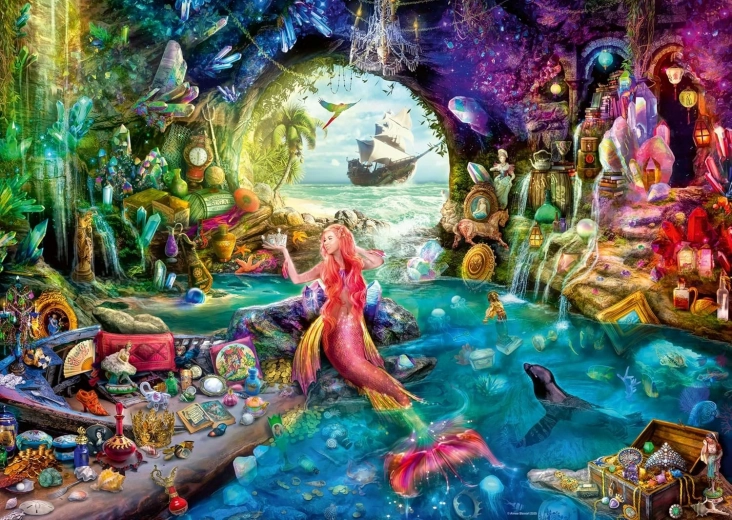 Ravensburger puzzel Het mysterieuze schat van de zeemeermin 1000 stukjes