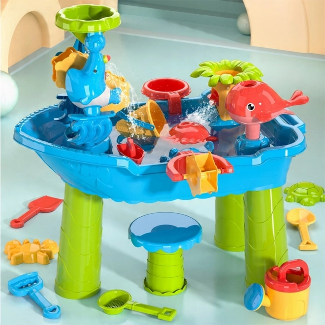 Woopie Tafel voor waterspelletjes Piratenschip met Stoeltje