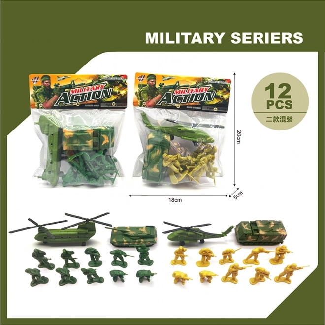 Militaire set 12 stuks