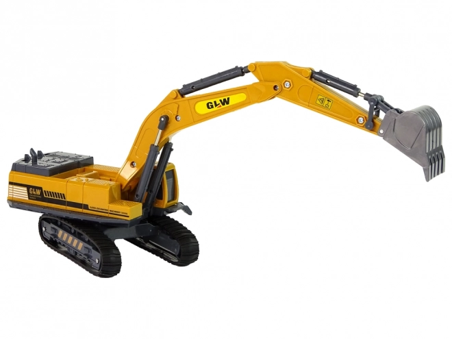 Yellow Construction Excavator 1:55 Scale
