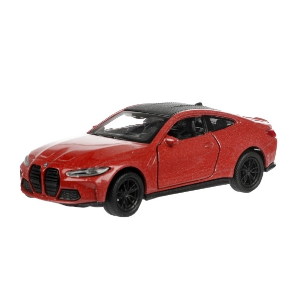 Auto Welly BMW M4 metaal/plastic 12cm 4 kleuren op terugtrek