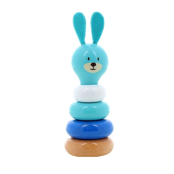 Vilac Holz Steck Spielzeug Turm Hase Raoul