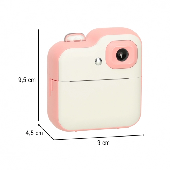 Appareil photo instantané pour enfants avec impression thermique 24MP et 1GB de mémoire – rose