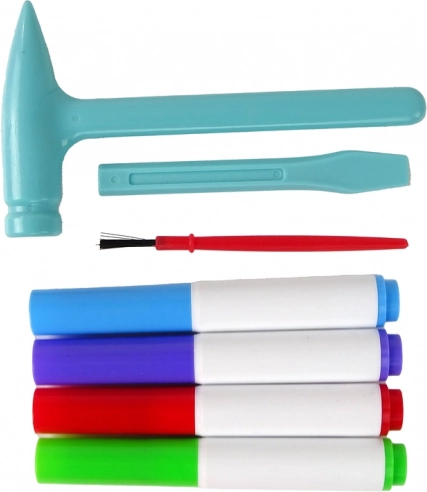 Outils sûrs et feutres colorés