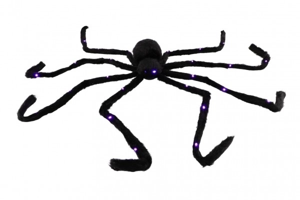 Grote pluchen spin op batterijen met licht 125 x 9 cm