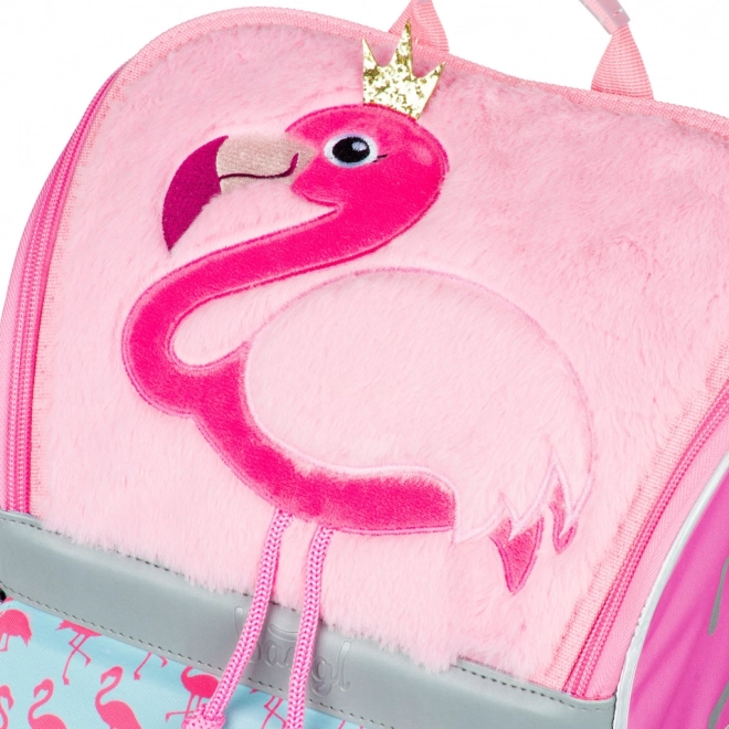 BAAGL SET 3 Zippy Flamingo: schooltas, etui, zak