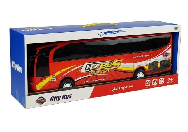 Stadsbus model rood 54cm