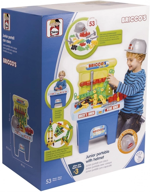 Arbeitstisch für Kinder mit Helm