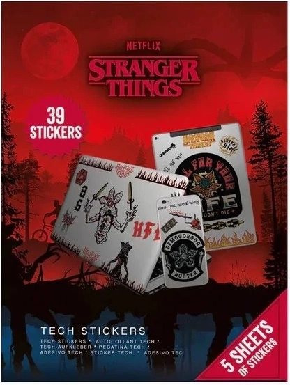 Autocollants Stranger Things 4 techniques