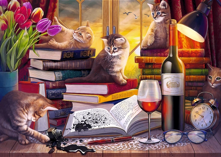 puzzel 2000 – kattenavond Trefl