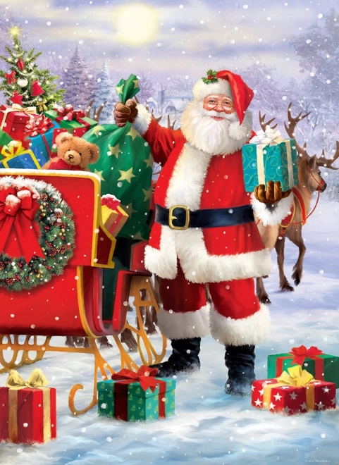 Puzzel Santa's slee 1000 stukjes