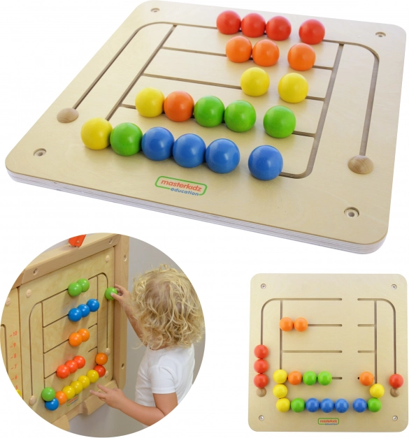 Pädagogische Wandtafel mit Kugellabyrinth Masterkidz