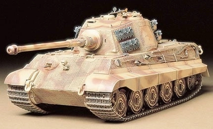 plastic model tank King Tiger om te lijmen