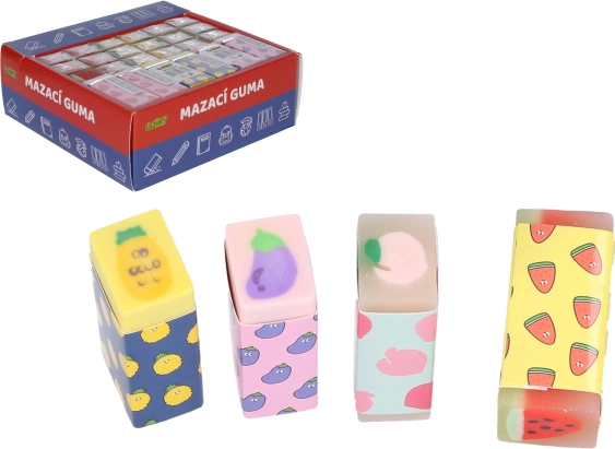 Gomme effaçable fruits