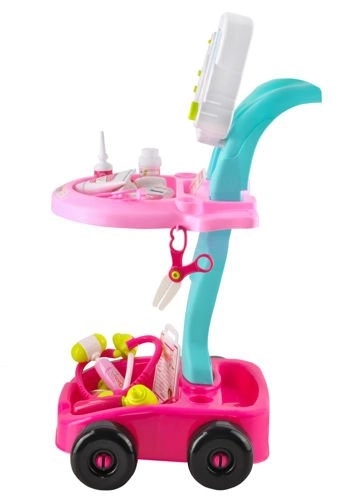 Kleine doktersset - roze karretje