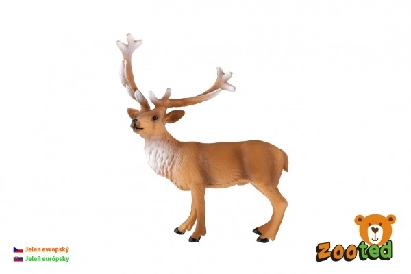 Europese edelhert plastic 16cm in zak