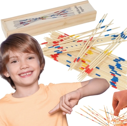 Woopie mikado en bois dans une boîte, 41 pcs