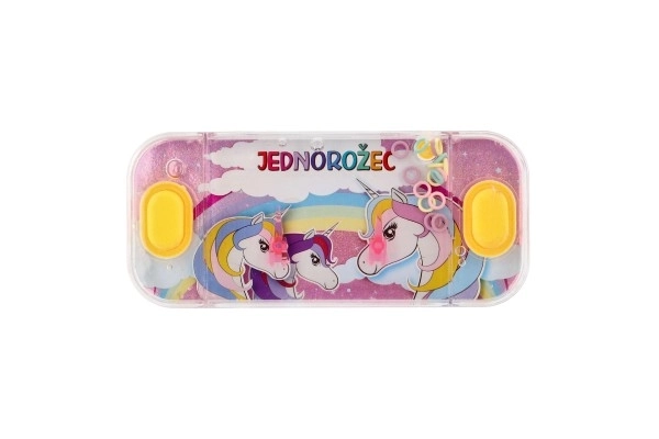 Waterpuzzelspel 15,5x7cm plastic eenhoorn 4 soorten 24 stuks in doos