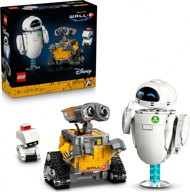 LEGO Disney Pixar WALL‑E & EVE – building set for adults (811 pieces)