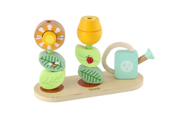 Houten bloemstukken