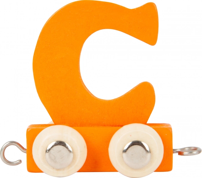Houten wagon met letter C – kleurrijk alfabet Small Foot