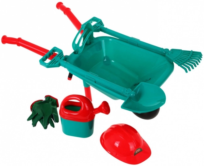 Set gereedschap met wieltje voor kleine tuinen