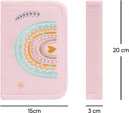 Školní set BAAGL Zippy Duha roze