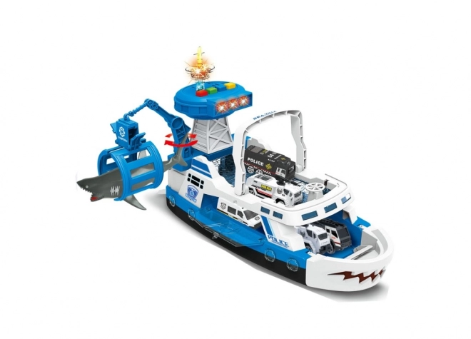 Bateau de police – ensemble de jeu attrape-requin