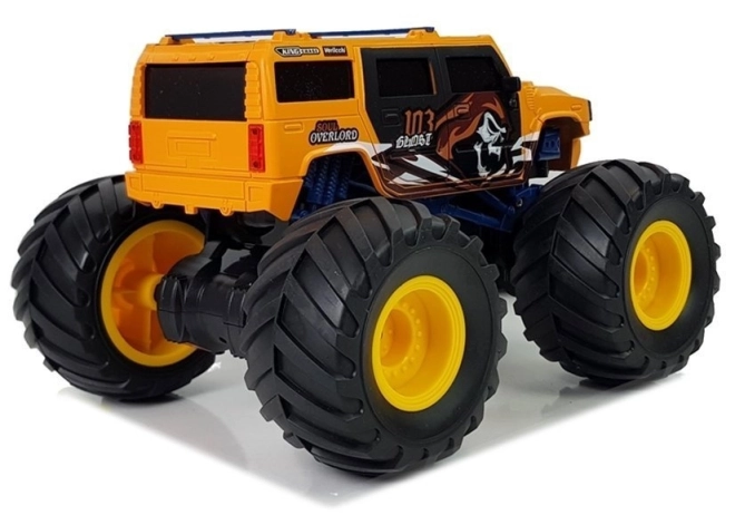 Terrreinwagen met grote wielen Bigfoot op afstandsbediening 2.4G 1:18 geel