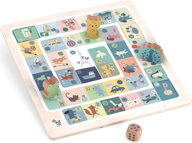 Set of Games with Animals for the Youngest 4 in 1 Vilac