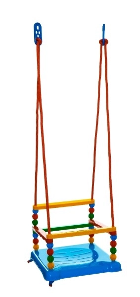 Groene plastic kinder schommel – Blauw