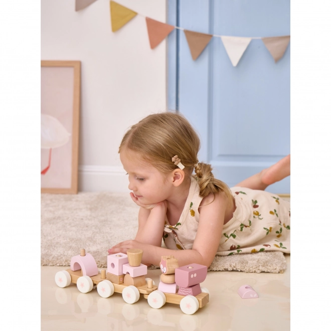Viga Puzzle Train Set with Blocks